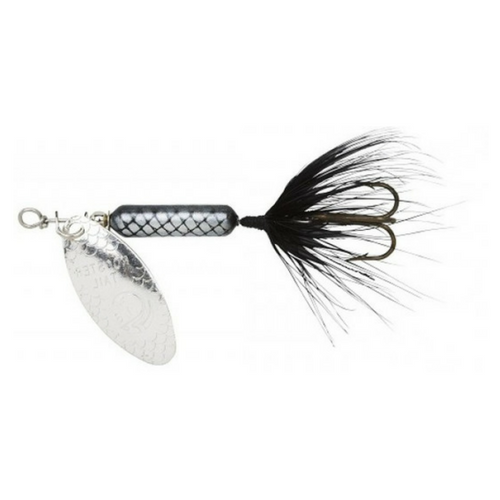 Worden's Original Black Rooster Tail Fishing Lure Carded Pack 