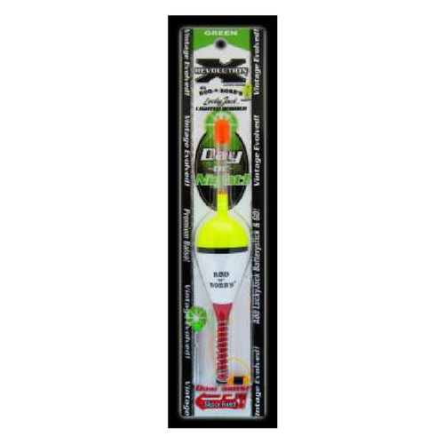 Rob-N-Bobb's RevolutionX 1 Lighted Bobber w/Green Battery Stick – Coyote  Bait & Tackle